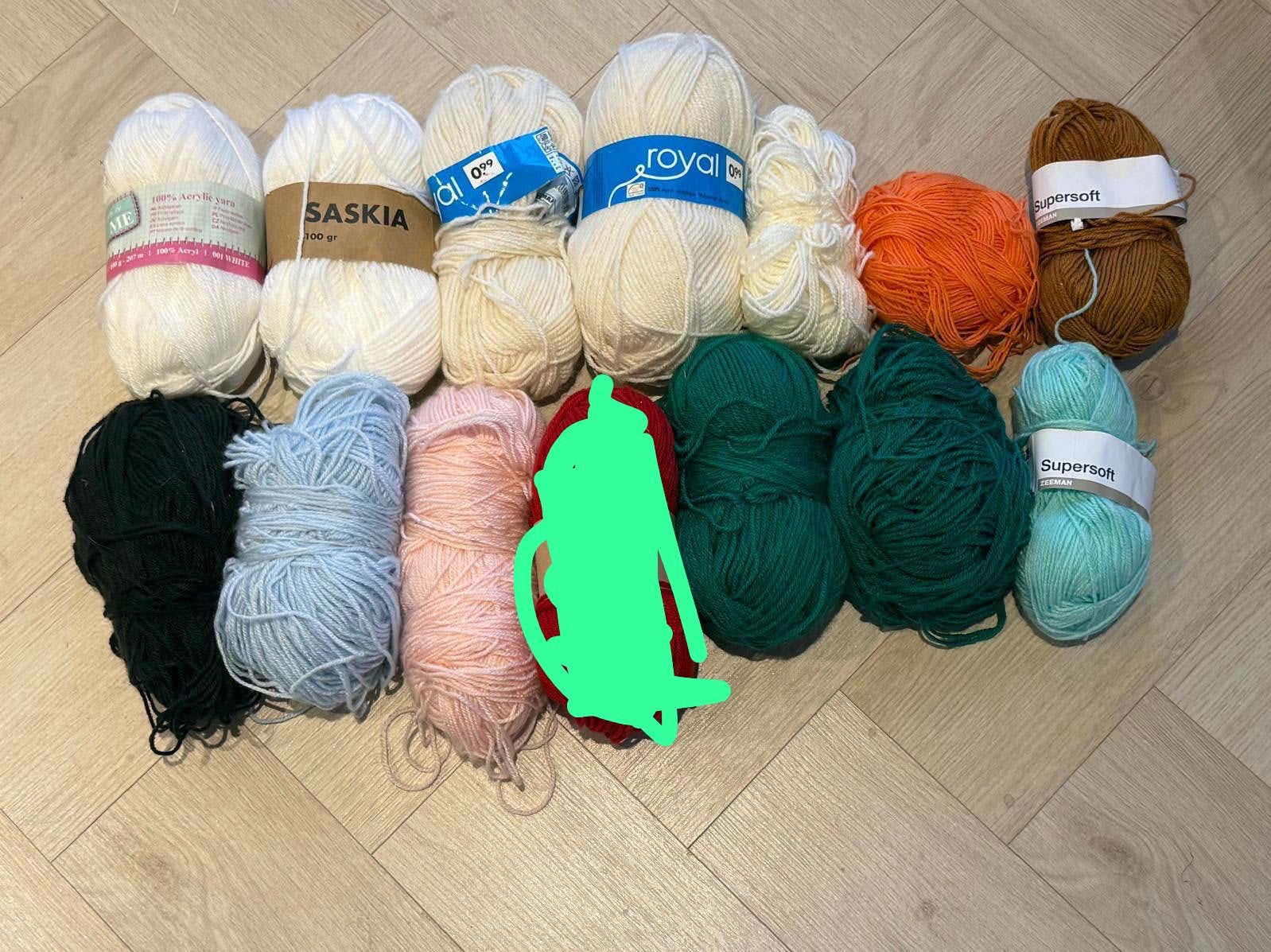 Grote partij wol en garen voor breien en haken, Verzenden, Zo goed als nieuw, Breien of Haken, Wol of Garen