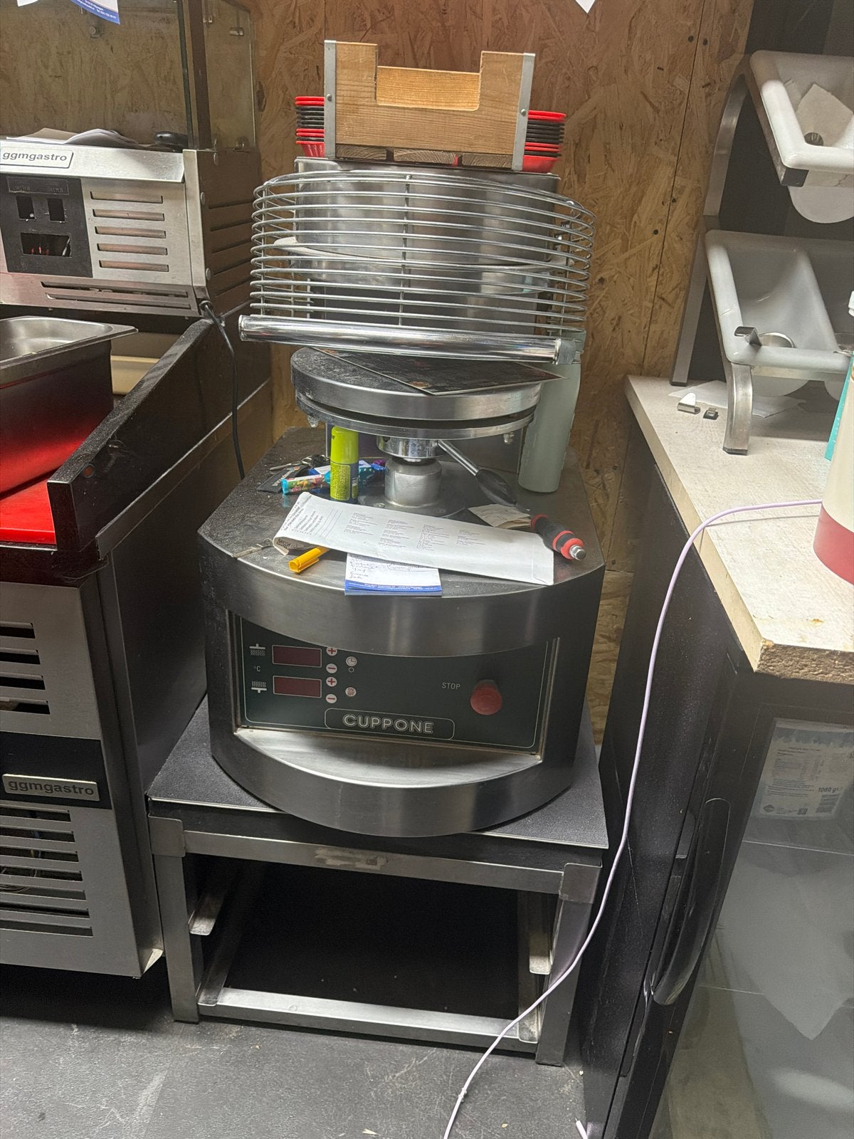 Cuppone Pizza Pletter - Horeca Keukenapparatuur, Witgoed en Apparatuur, Ovens, Verzenden, Gebruikt, Minder dan 45 cm