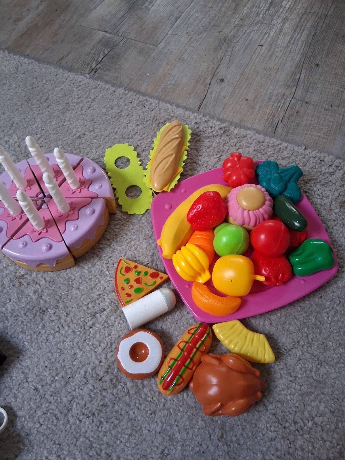 Speelgoed Eten Set: Taart, Fruit, Groenten en Meer, Ophalen, Gebruikt, Jongen of Meisje