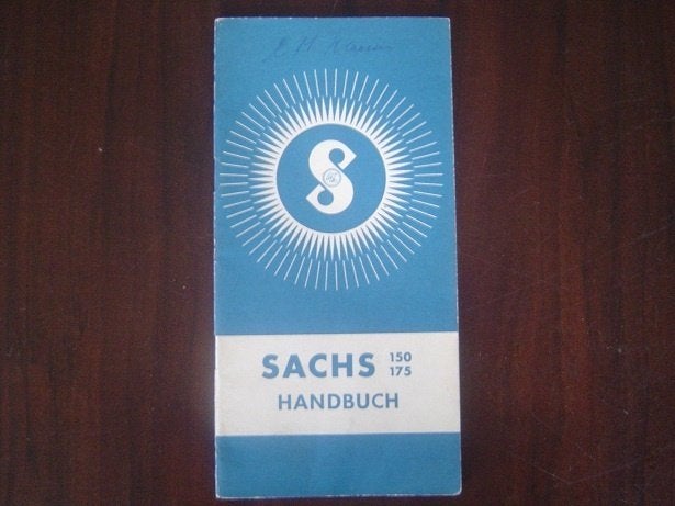 Sachs 150cc 175cc 1955 handbuch, Motoren, Ophalen of Verzenden, Overige merken