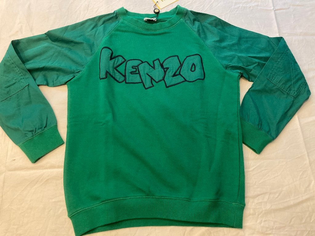 Kenzo groene trui longsleeve non defini kenzo mt 152 nieuw!, Kinderen en Baby's, Kinderkleding | Maat 152, Kenzo, Jongen of Meisje