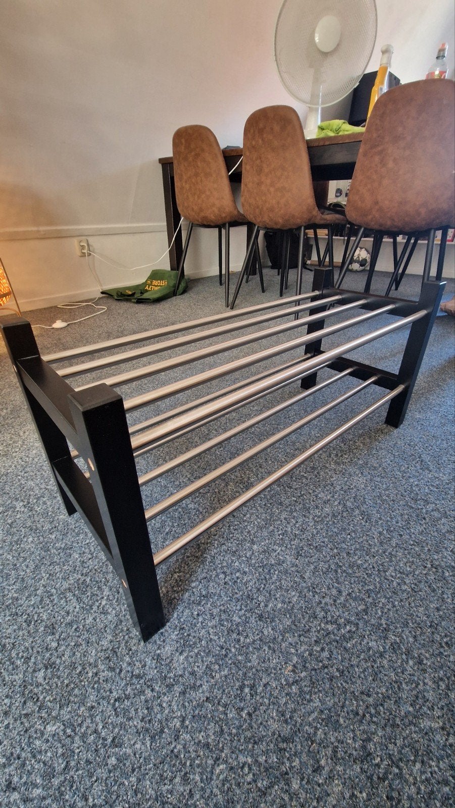IKEA TJUSIG Schoenenrek - Zwart, 79x32x37 cm, Ophalen of Verzenden, Nieuw