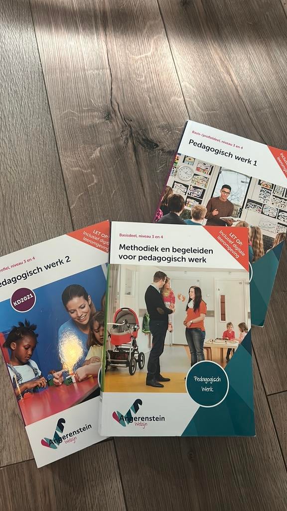 Pedagogisch Werk boeken set (1, 2 + Methodiek) Angerenstein, Ophalen of Verzenden, Gelezen, Overige niveaus, Overige vakken