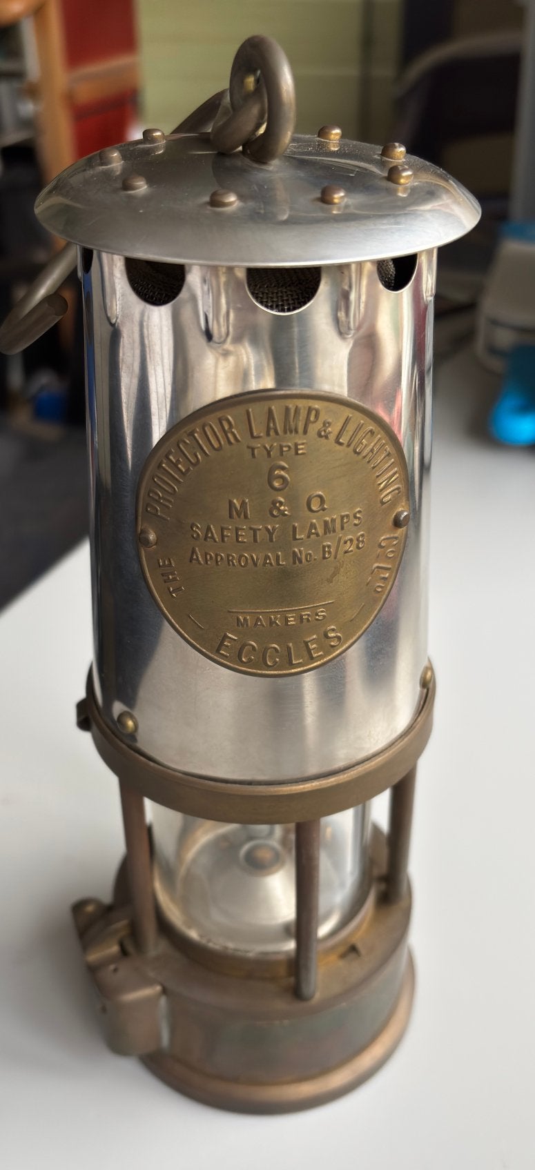 Als nieuw! Mijnlamp Davy Eccles Protector Lamp Type 6 B/28, Ophalen of Verzenden
