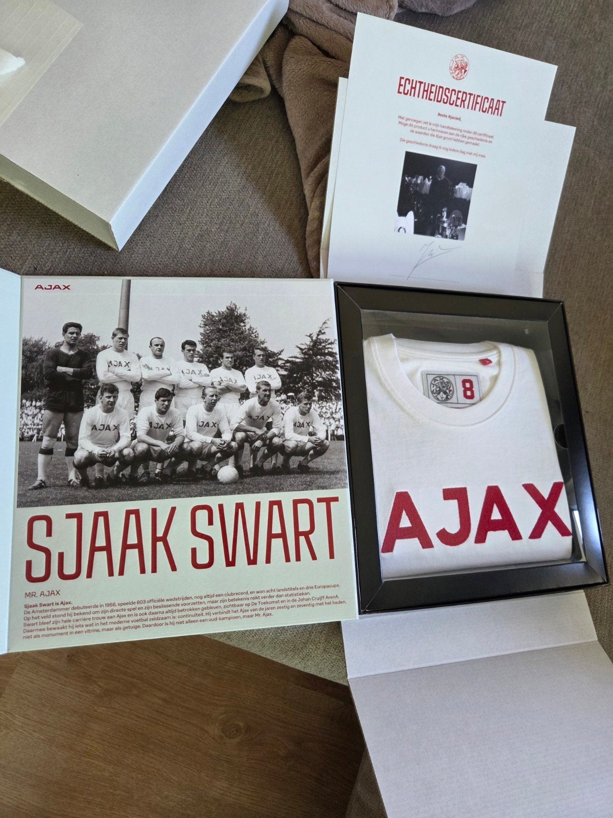Sjaak Swart Mr. Ajax shirt en certificaat. Limited edition, Ophalen of Verzenden, Nieuw, Ajax, Shirt