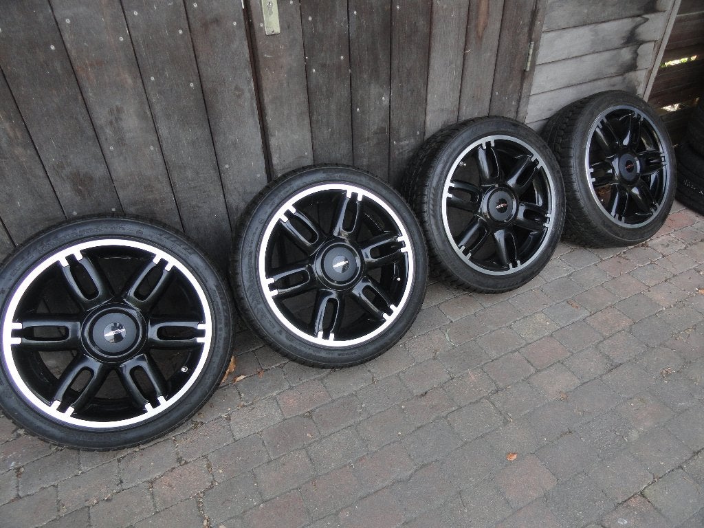 Mini One,Cooper alu velgen origineel met winterbanden 17inch, Ophalen, Gebruikt, Banden en Velgen, 17 inch