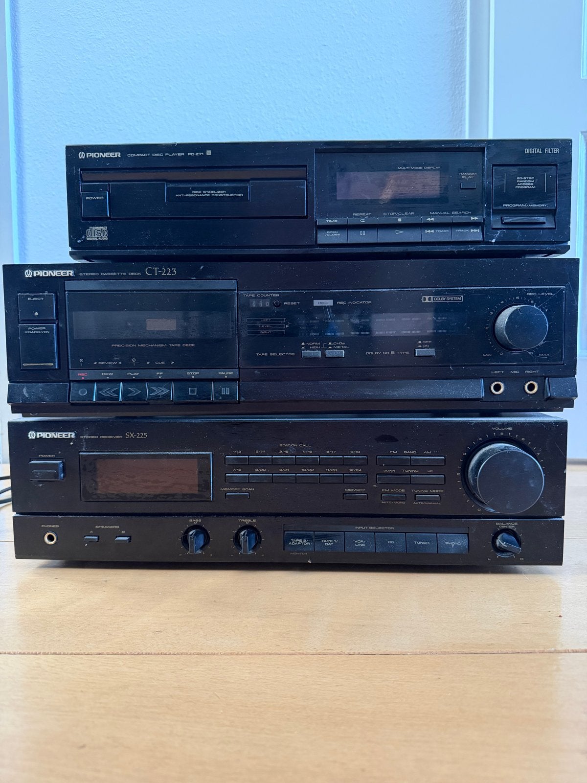 Pioneer Stereo Set: CD-speler, Cassettedeck, Versterker, Ophalen, Gebruikt, Cassettedeck, Losse componenten
