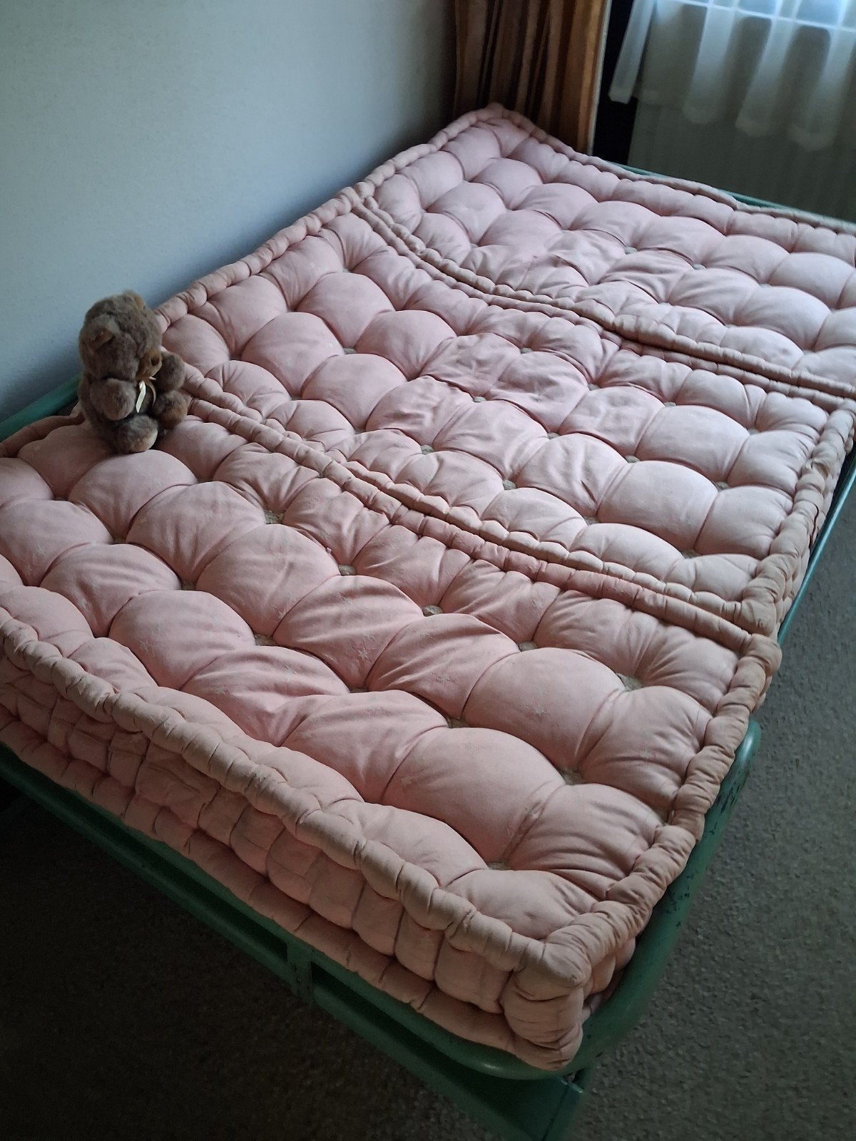 Opklapbed met matras, Ophalen, Gebruikt, 190 cm of minder, Twijfelaar