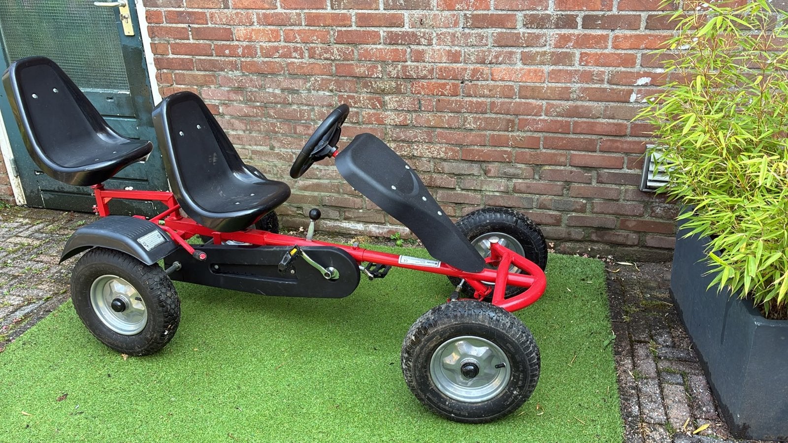 Tectake skelter met duozit en vrijloopautomaat, Ophalen, Gebruikt, Overige merken, Duozit
