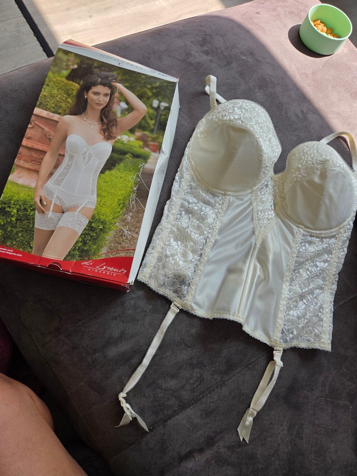 Di Lorenzo Lingerie Korset Bruiloft Maat 85G, Di Lorenzo Lingerie, Ophalen of Verzenden, Wit, Body of Korset