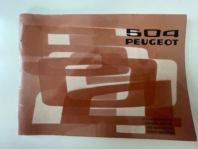 Peugeot 504 - Handleiding, Gebruik en Onderhoud, Ophalen of Verzenden