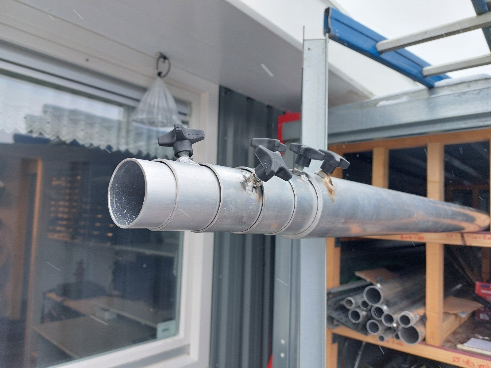 gezoht  alluminium  schuifmast 15mof 18m, Telecommunicatie, Ophalen of Verzenden, Gebruikt