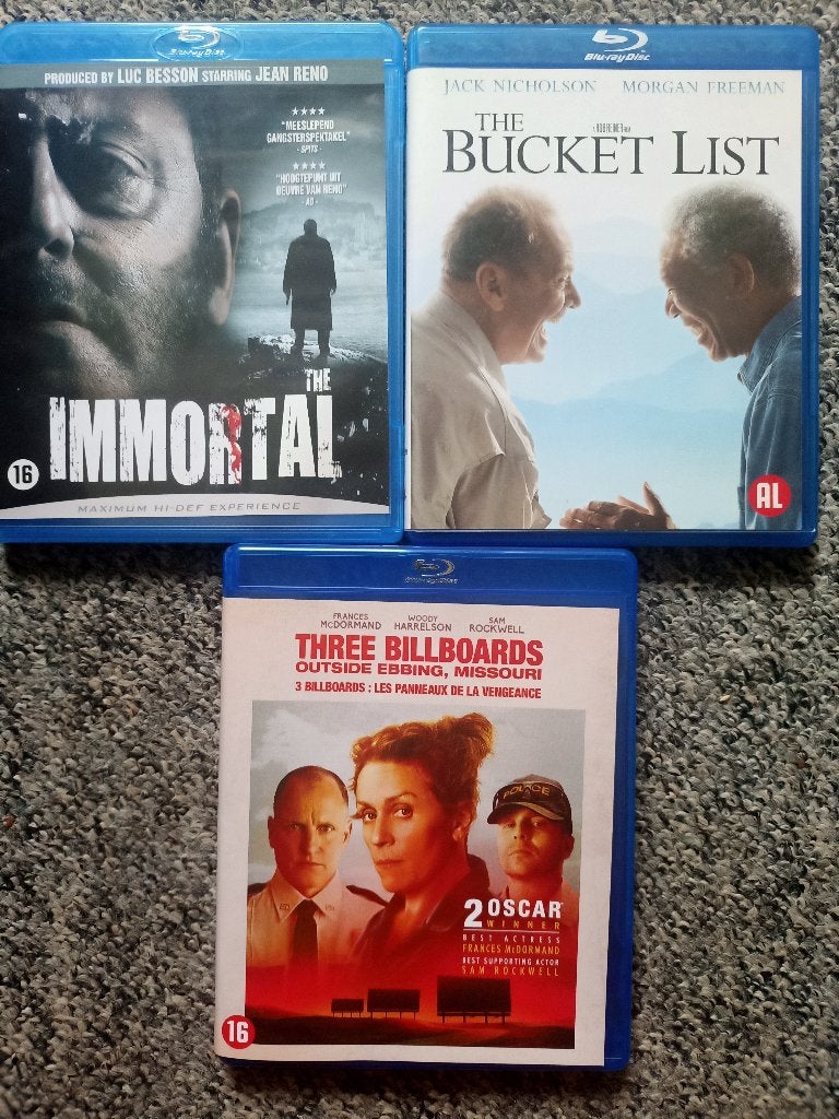 Diverse Blu-rays en DVD's: The Immortal, The Bucket List..., Cd's en Dvd's, Vanaf 16 jaar, Ophalen of Verzenden, Zo goed als nieuw