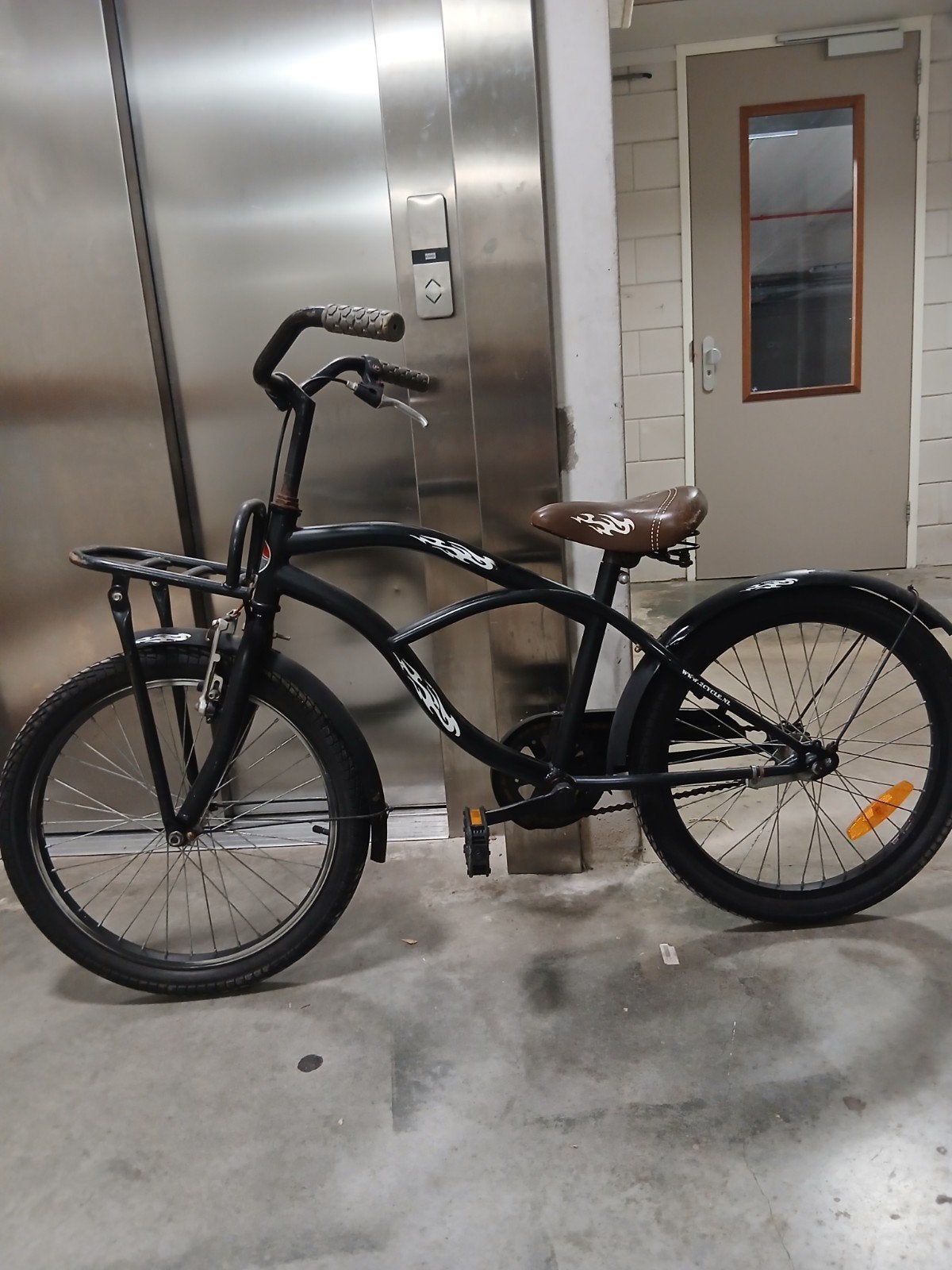 Kinderfiets - Altijd binnen gestaan, alles werkt, Ophalen, Zo goed als nieuw, Velgrem, 20 inch of meer