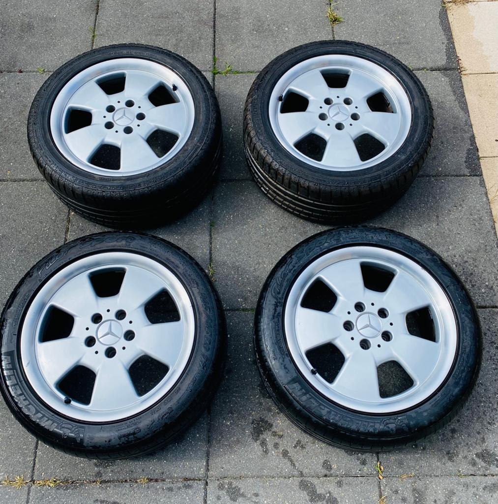 Mercedes SL R129 ALBALI 17inch velgen, Ophalen, Banden en Velgen, 17 inch, Zomerbanden