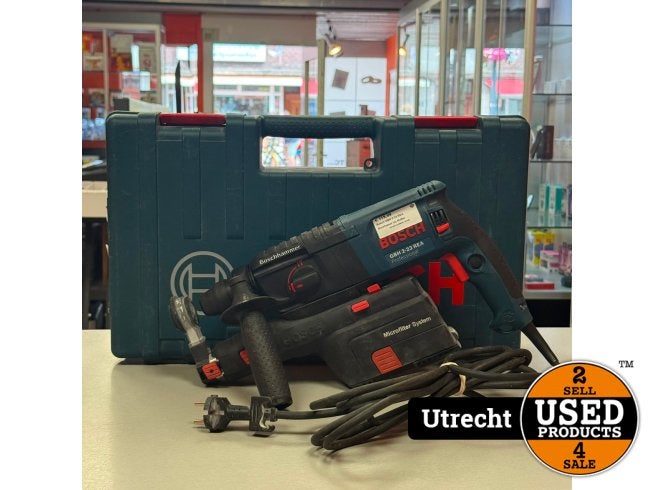 Bosch GBH 2-23 REA Boorhamer Inc Koffer, Bosch, Zo goed als nieuw, Support@bosch.com, Robert Bosch GmbH
Robert-Bosch-Platz 1
70839 Gerlingen-SchillerhÃ¶he
Germany