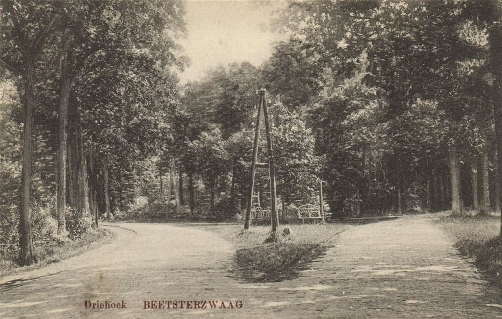 Driehoek - Beetsterzwaag - 1915 gelopen, Verzamelen, Ophalen of Verzenden, Voor 1920, Gelopen, Friesland