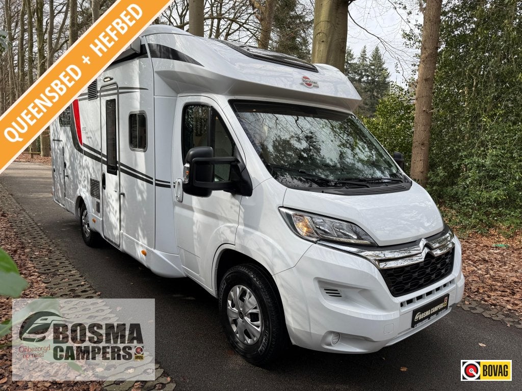 Bürstner Lyseo T 732 Queensbed Face to Face 32000 k, Caravans en Kamperen, Ringverwarming, Airbags, Bedrijf, Koelkast