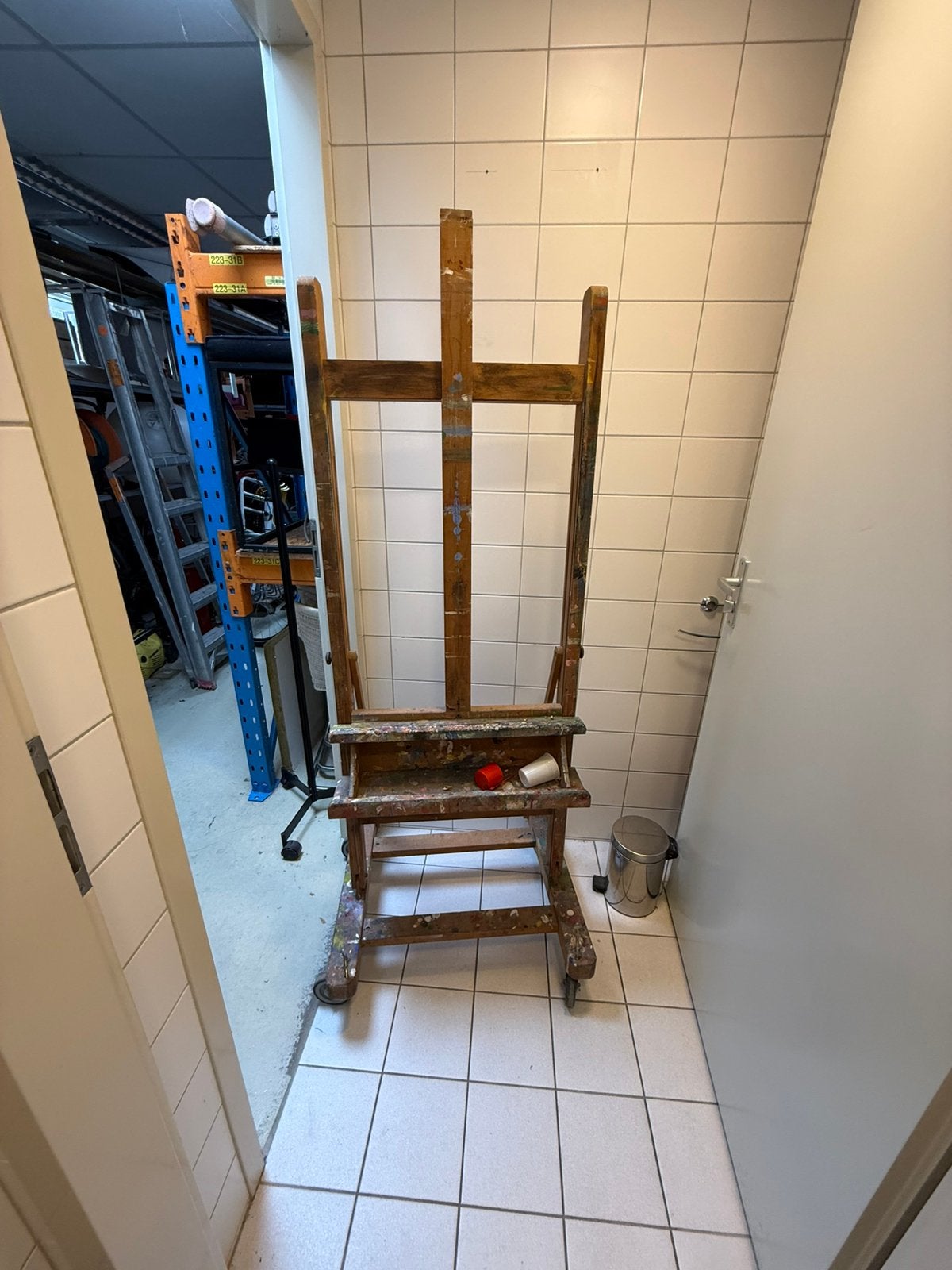 Schildersezel beukenhout, Hobby en Vrije tijd, Ophalen, Zo goed als nieuw, Ezel