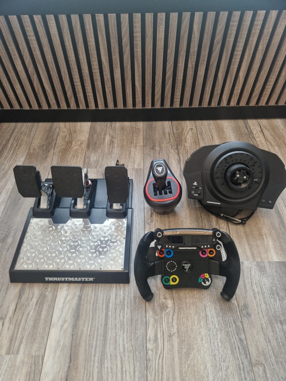 Thrustmaster T300 + Open wheel + T-LCM loadcell- TH8S ADD-ON, Ophalen, Zo goed als nieuw, Stuurtje of Sportattribuut