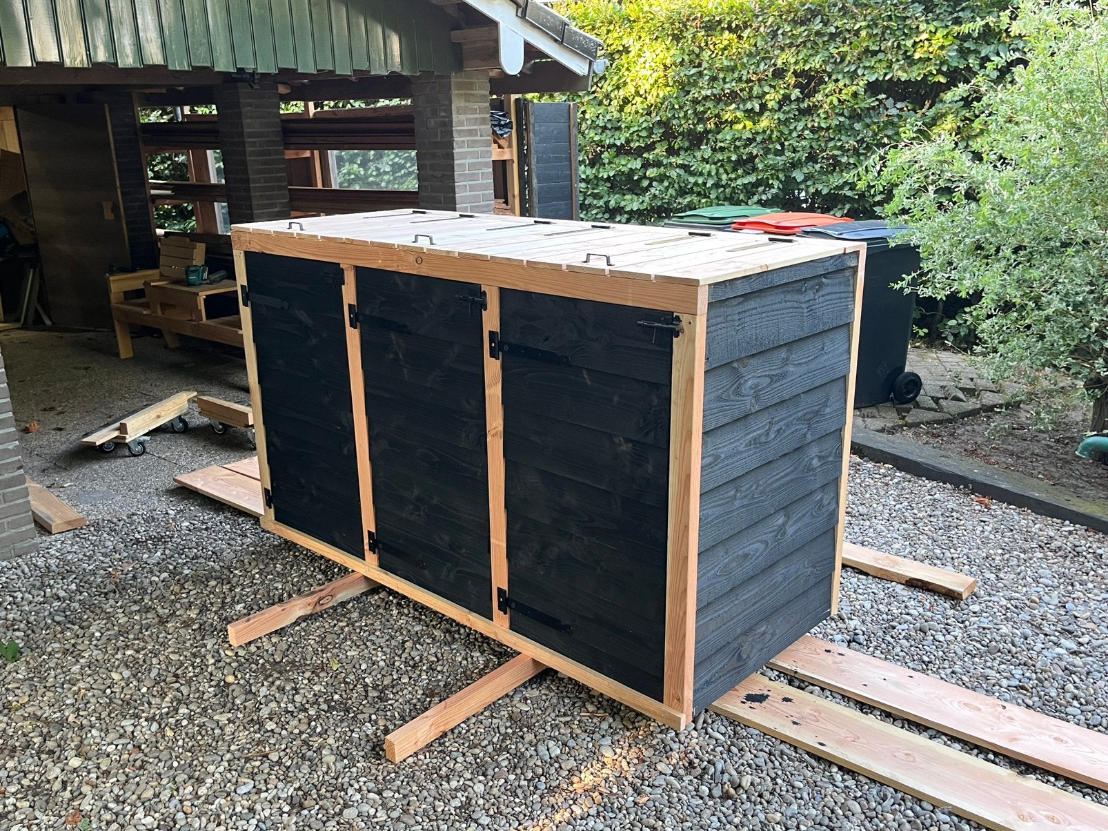 Douglas houten container bak!, Ophalen, Zo goed als nieuw, Hout, Overige typen