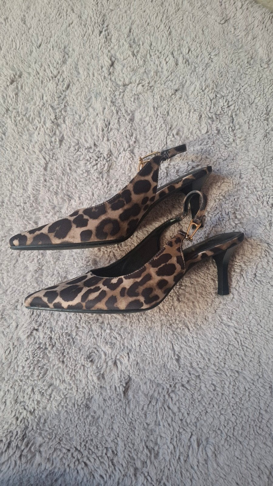 Leopardprint slingback pumps, maat 39, Pumps, Overige kleuren, Ophalen of Verzenden, Zo goed als nieuw
