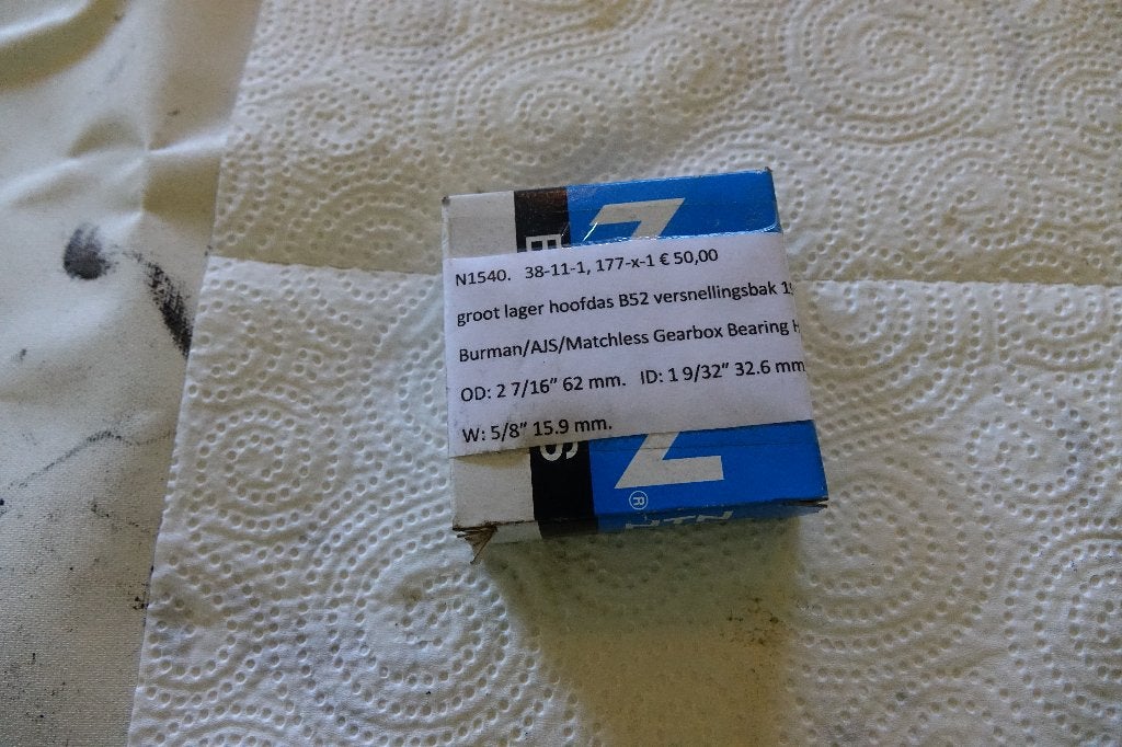 Matchless B52 burman versnellingsbak hoofdlager, Ophalen of Verzenden, Nieuw