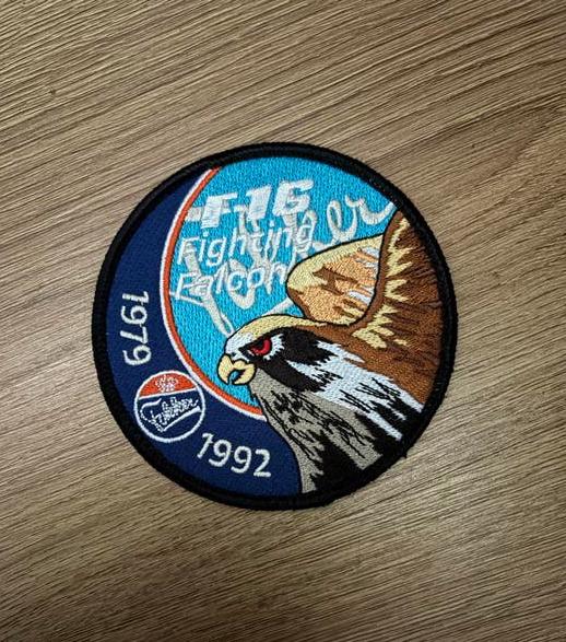 F-16 Swirl Patch (1979-1992) Fokker Era, Ophalen of Verzenden, Patch, Badge of Embleem