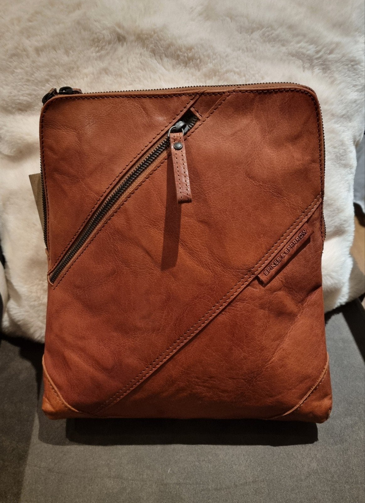 Leren rugtas. NIEUW!, Ophalen of Verzenden, Nieuw, Overige merken, 30 tot 45 cm