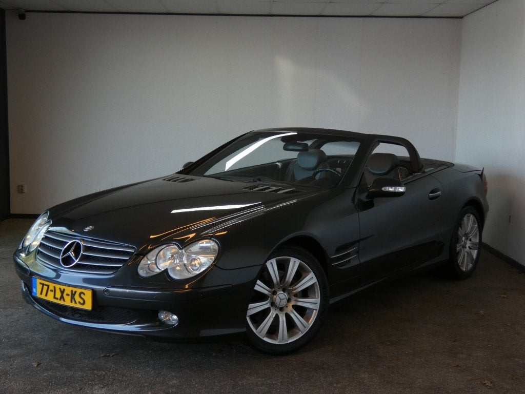 Mercedes-Benz SL-Klasse 500 (bj 2003, automaat), Auto's, Automaat, Achterwielaandrijving, Gebruikt, 8 cilinders