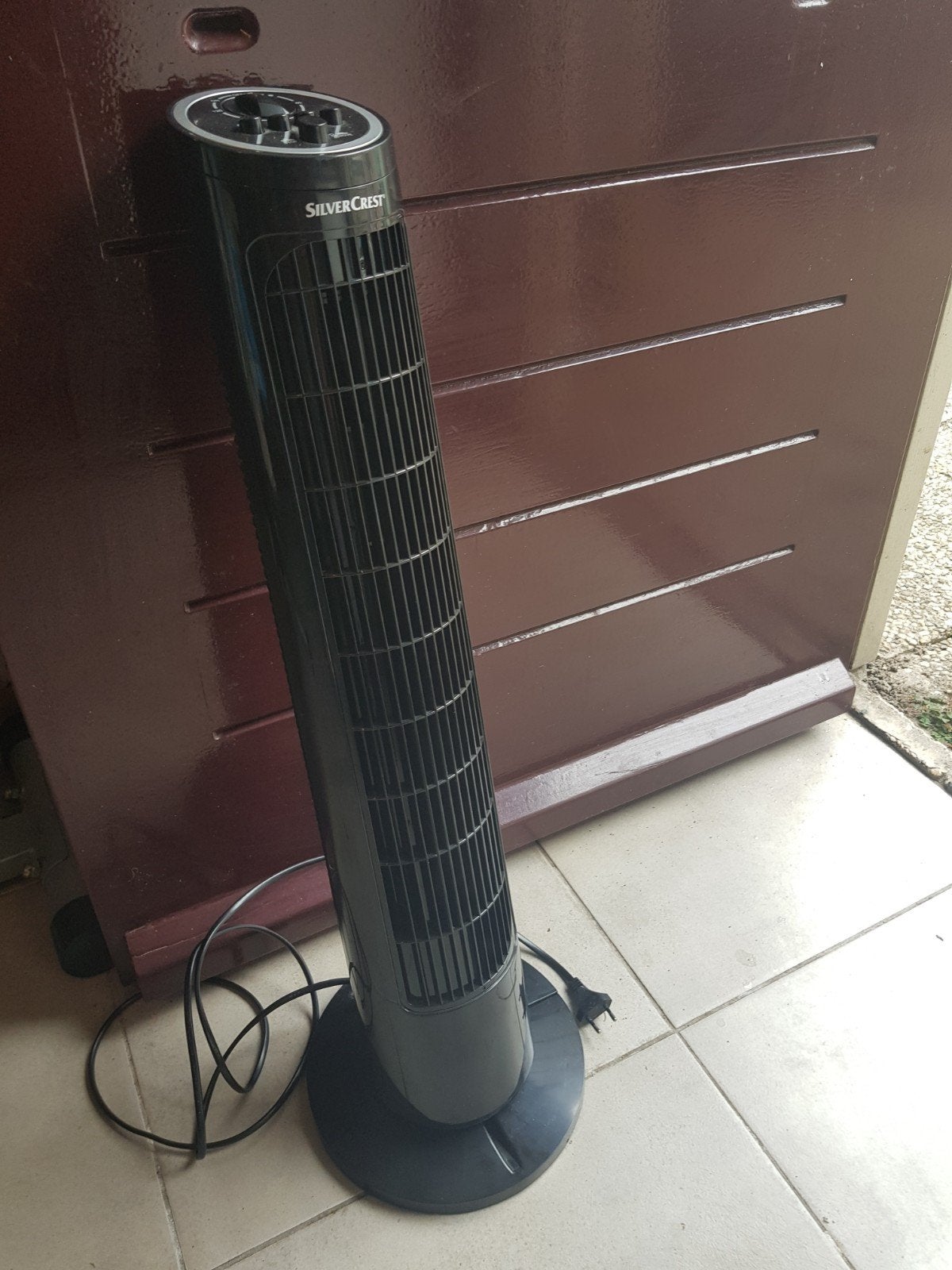 SilverCrest Torenventilator - Zwart, Ophalen of Verzenden, Zo goed als nieuw, Torenventilator