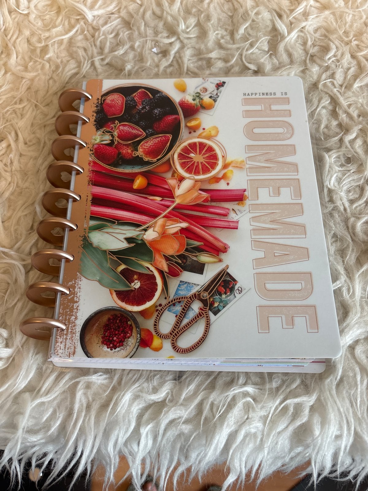 Happy Planner Receptenboek 'Happiness is Homemade' - Nieuw, Voorgerechten en Soepen, Ophalen of Verzenden, Zo goed als nieuw, Gezond koken