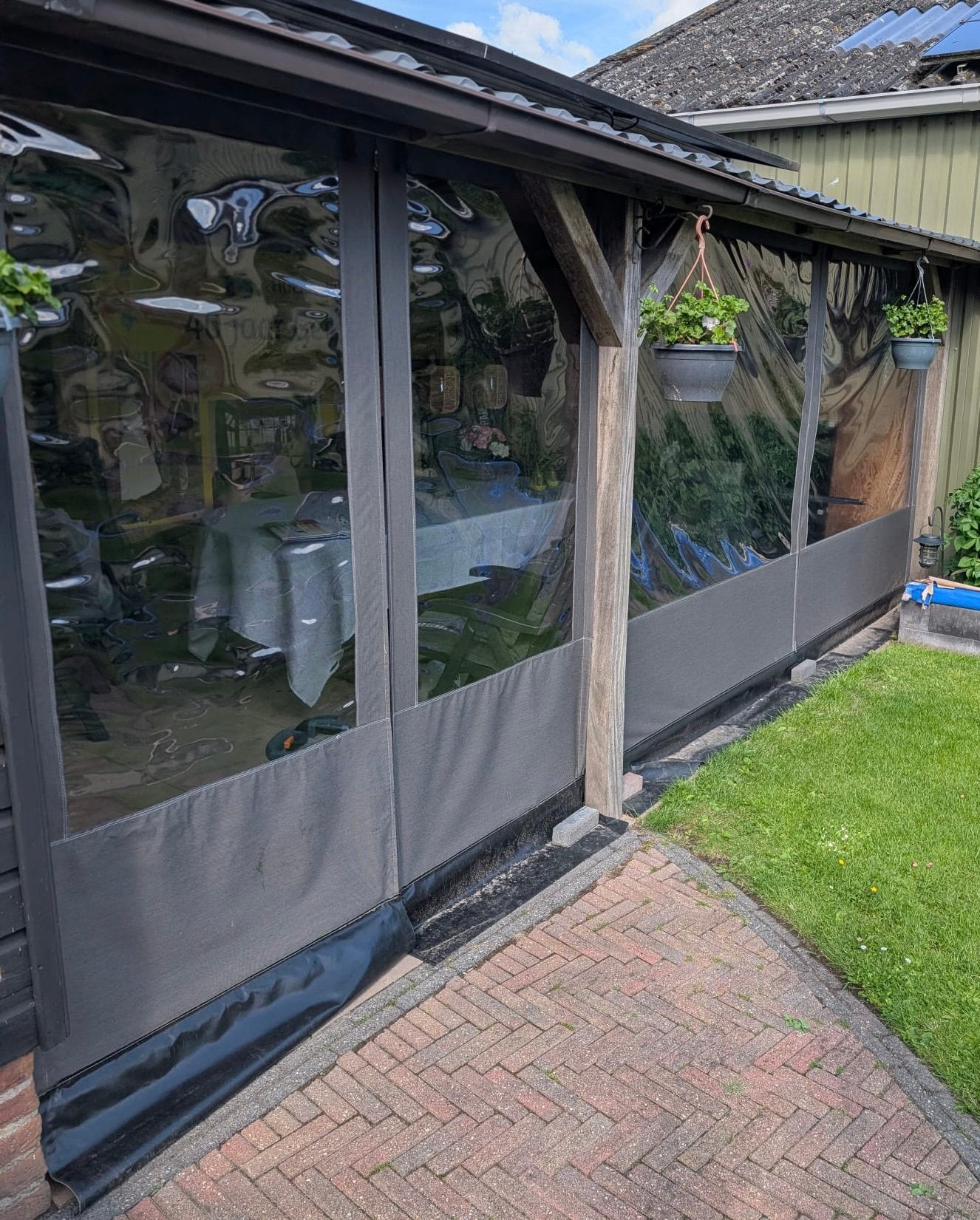 Verandazeilen ongeveer 5,49 breed, Tuin en Terras, Overkappingen, Ophalen, Gebruikt, Veranda