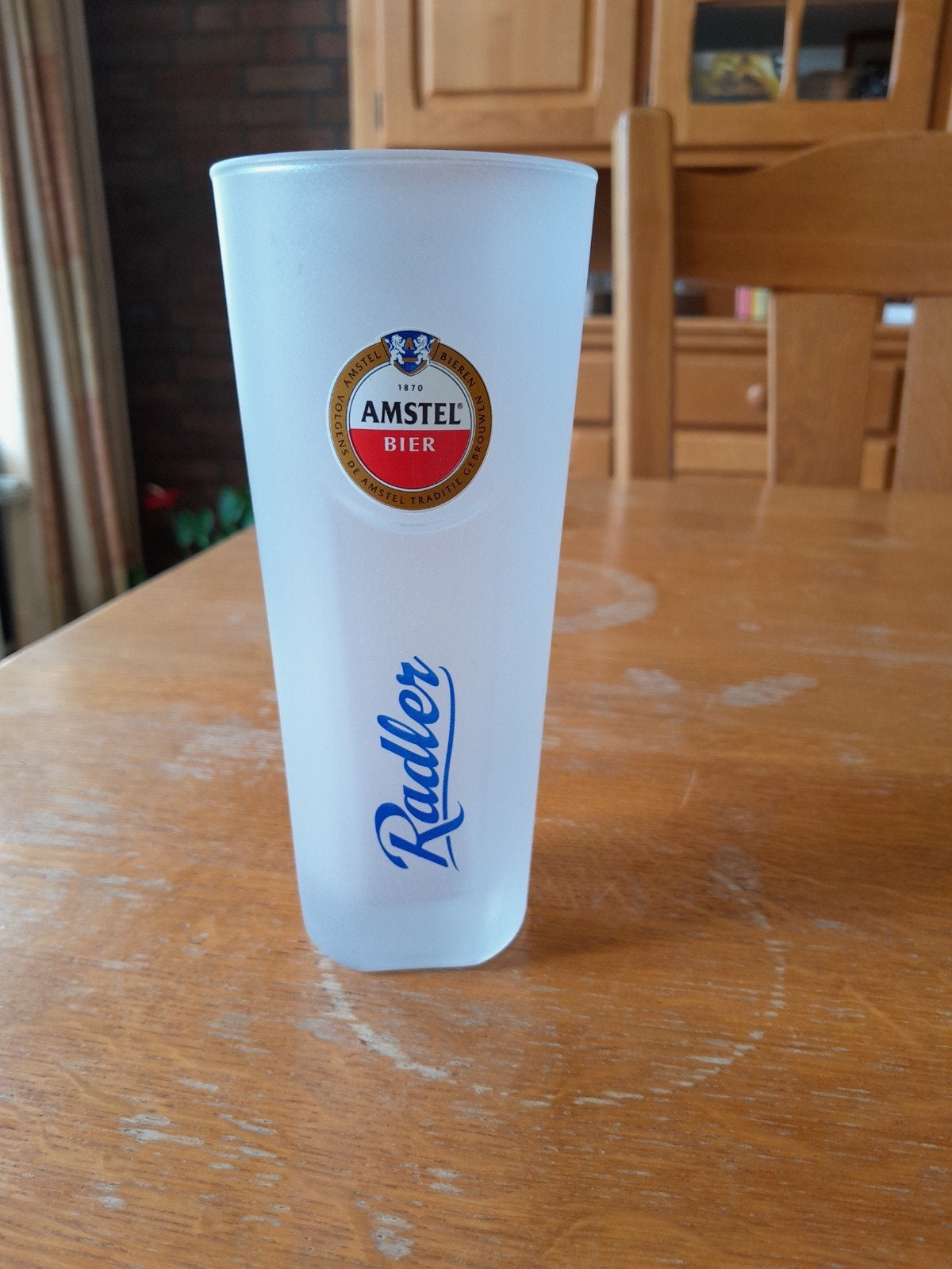 amstel Radler bier glas, Verzamelen, Biermerken, Ophalen of Verzenden, Zo goed als nieuw, Glas of Glazen, Amstel