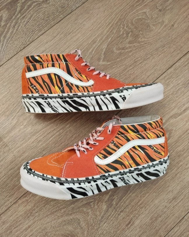 Aries Vans Tiger x OG Sk8-Mid LX 'Tiger Bright', Ophalen, Oranje, Vans, Sneakers of Gympen