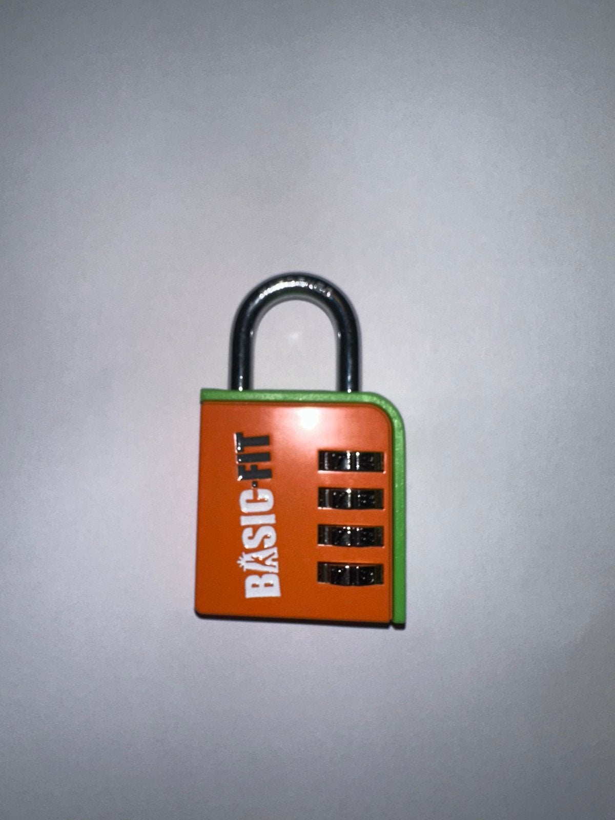 Basic-Fit Cijferslot - Oranje/Groen, Ophalen of Verzenden, Zo goed als nieuw