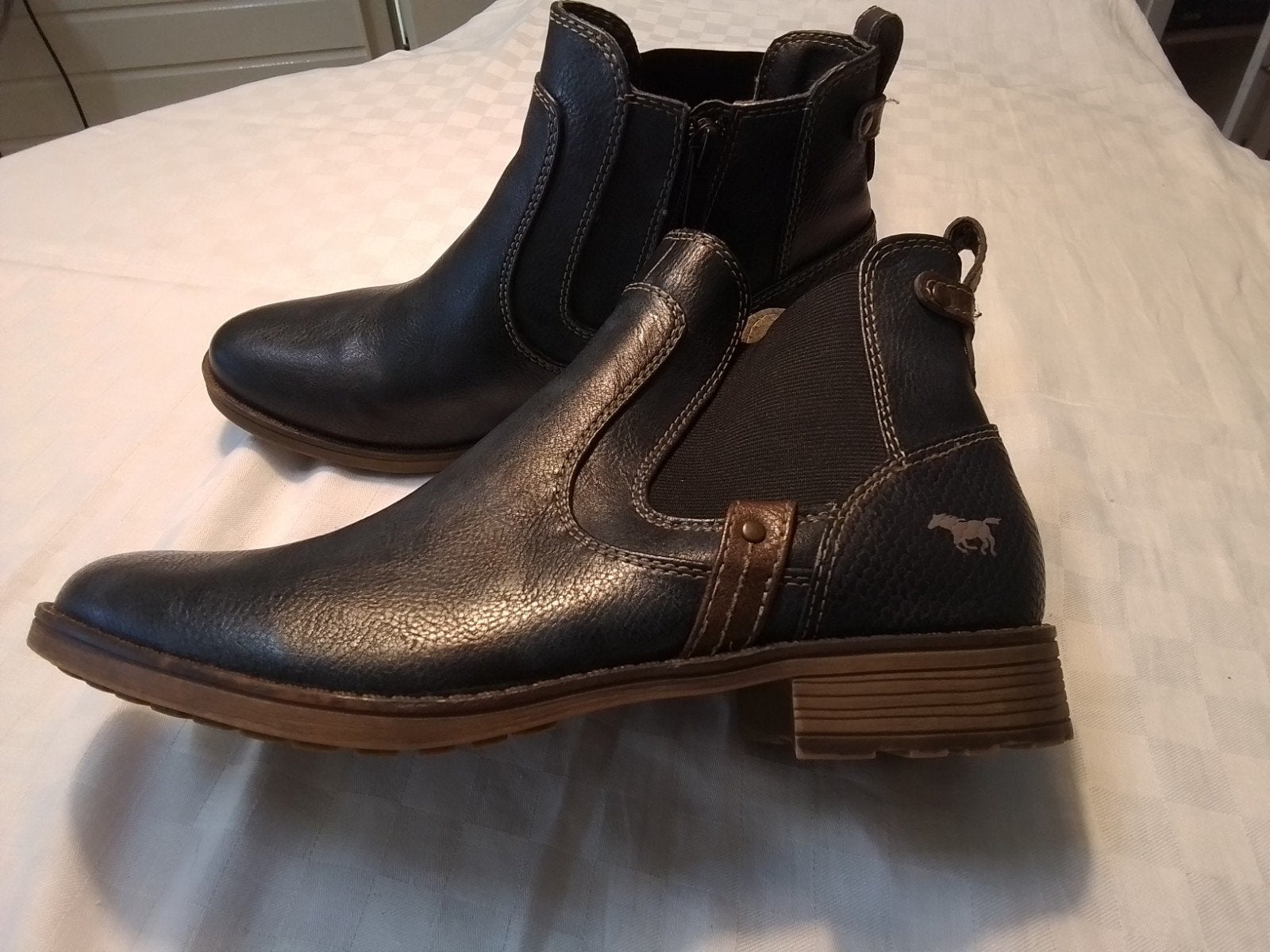 Dames western laarsjes, merk; Mustang, mt.39, i.z.g.s., Ophalen of Verzenden, Zo goed als nieuw, Maat 38/40 (M)
