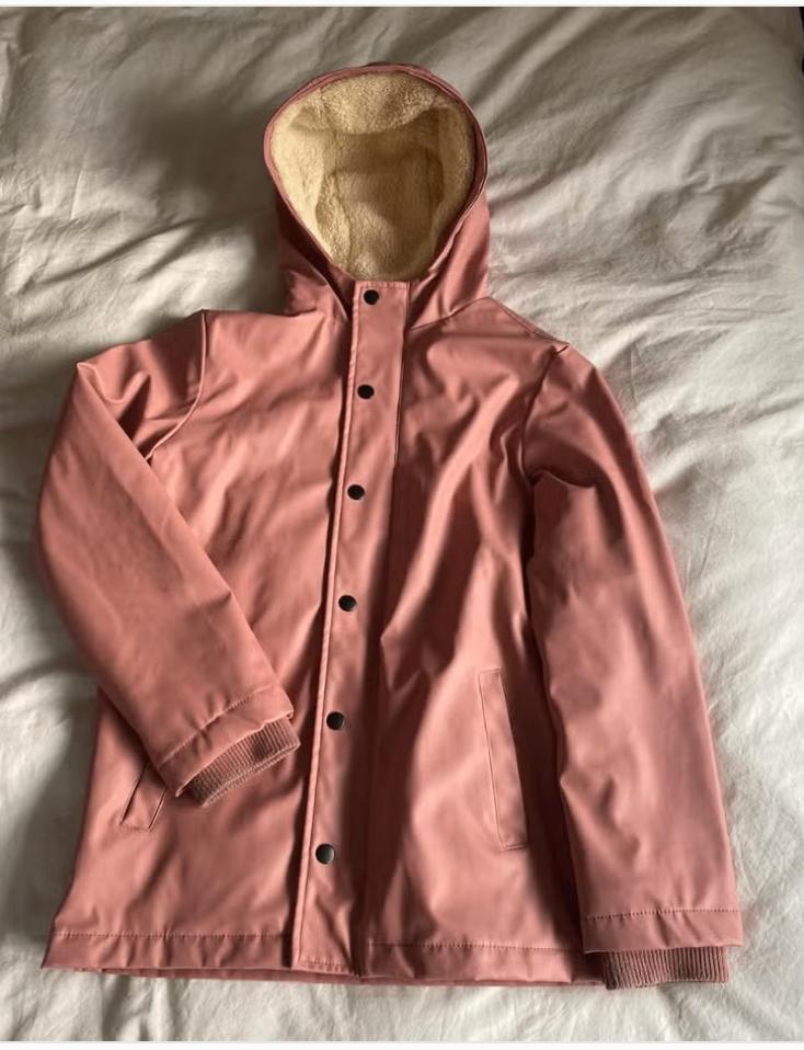 Roze regenjas kinder, Kinderen en Baby's, Ophalen of Verzenden, Gebruikt, Maat 152