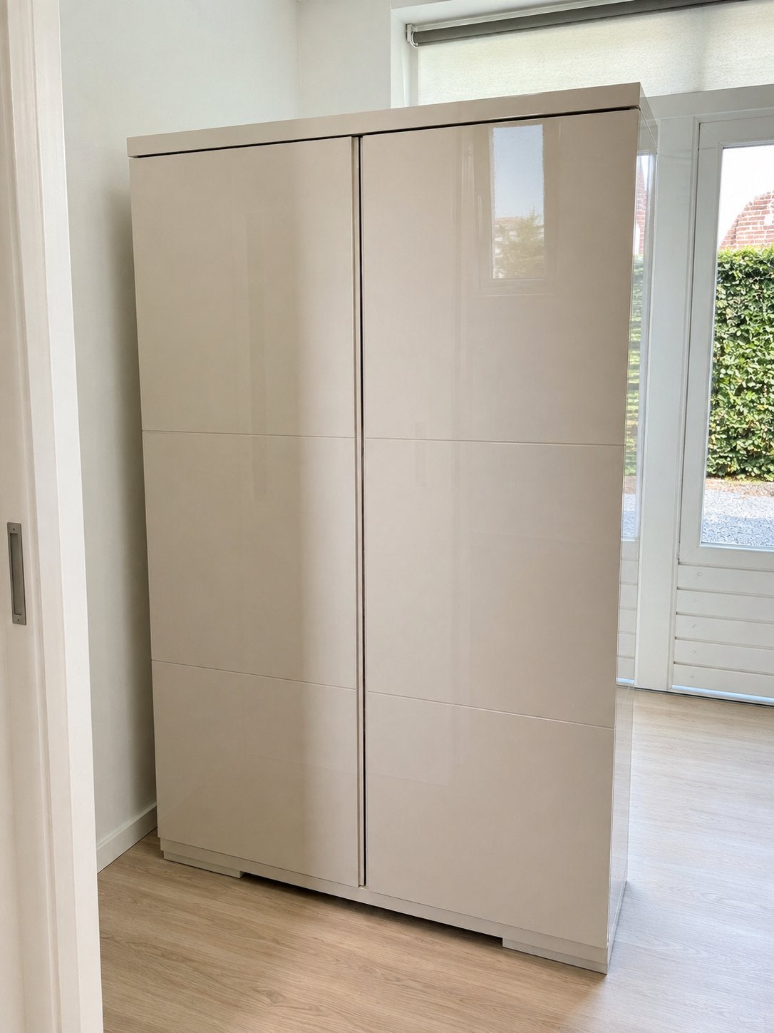 Garderobekast kledingkast hoogglans wit garderobe kast, Ophalen, Zo goed als nieuw, 50 tot 75 cm, 150 tot 200 cm