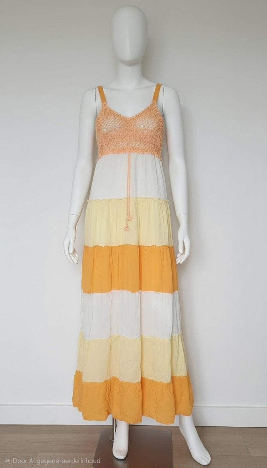 Jutka en Riska lange oranje gele jurk, Maat 38/40 (M), Nieuw, Oranje, Ophalen of Verzenden