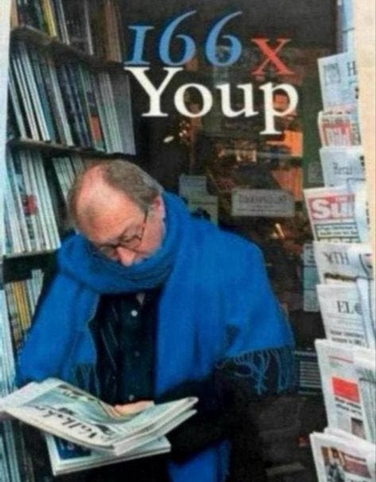 166 x Youp - De beste columns van Youp van 't Hek, Ophalen of Verzenden, Zo goed als nieuw