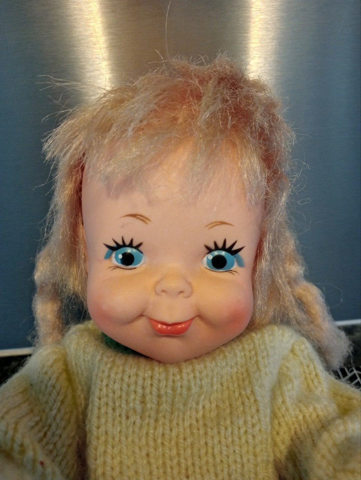 Vintage Remco Babypop uit 1970 - Zeldzaam en Charmant, Ophalen, Gebruikt, Babypop