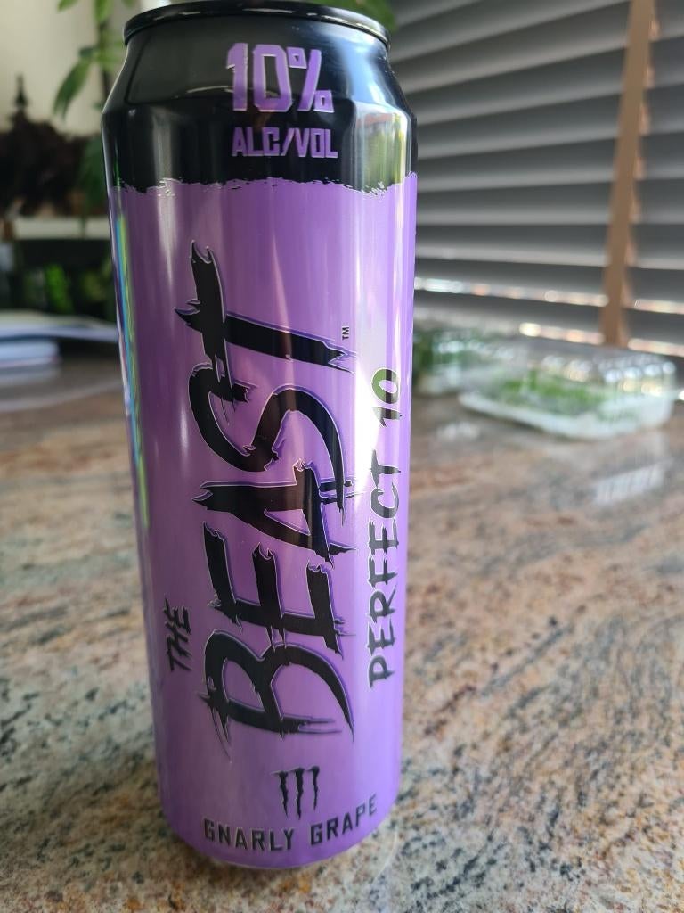 MONSTER ENERGY: THE BEAST PERFECT 10 GNARLY GRAPE. 10% alc., Verzamelen, Ophalen of Verzenden, Nieuw, Overige, Overige merken