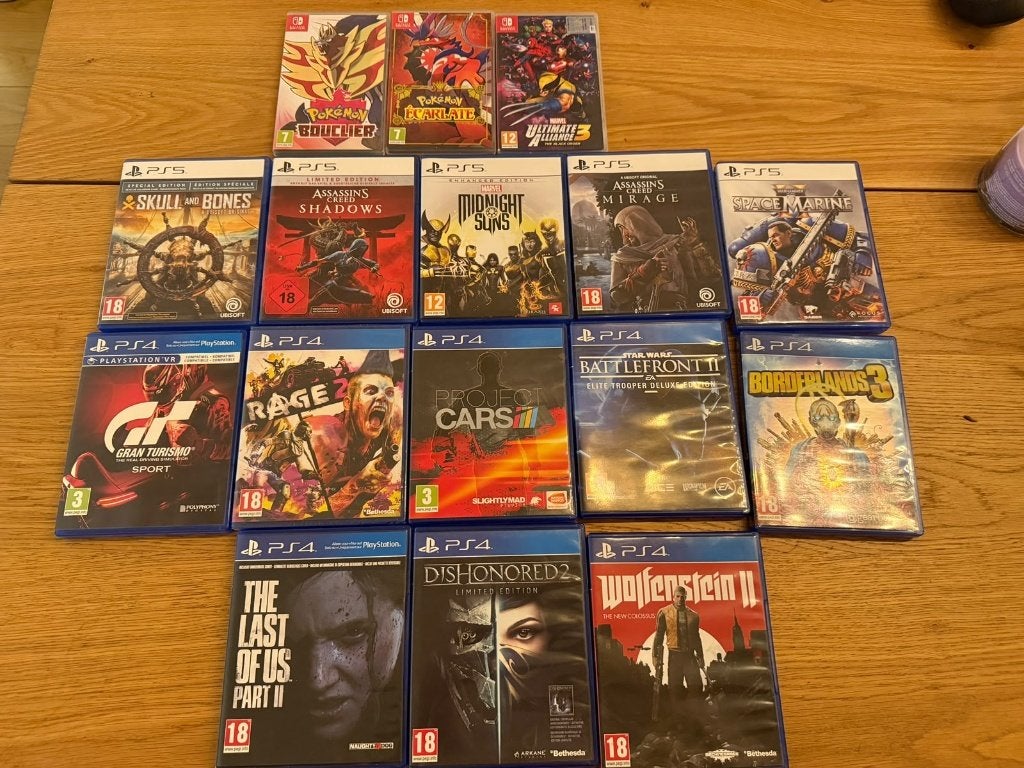 PS5/PS4/Switch games