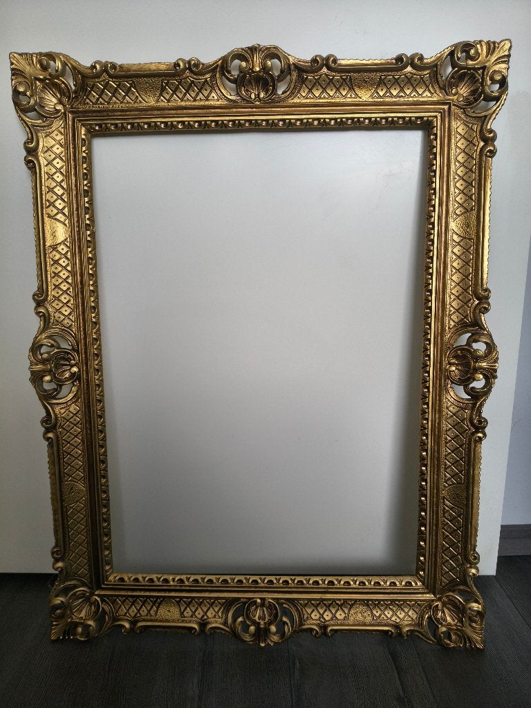 Polyresin Gold Baroque Picture Frame 50 x 70 cm, Huis en Inrichting, Woonaccessoires | Lijsten, Ophalen, Overige materialen, 50 tot 75 cm
