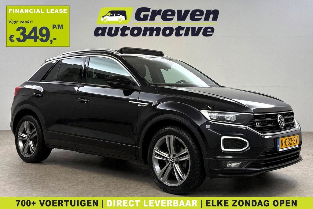 Volkswagen T-Roc 1.5 TSI R-Line | Pano | Sfeer | Virtual | T, Auto's, Volkswagen, Euro 6, 4 cilinders, 150 pk, Zwart