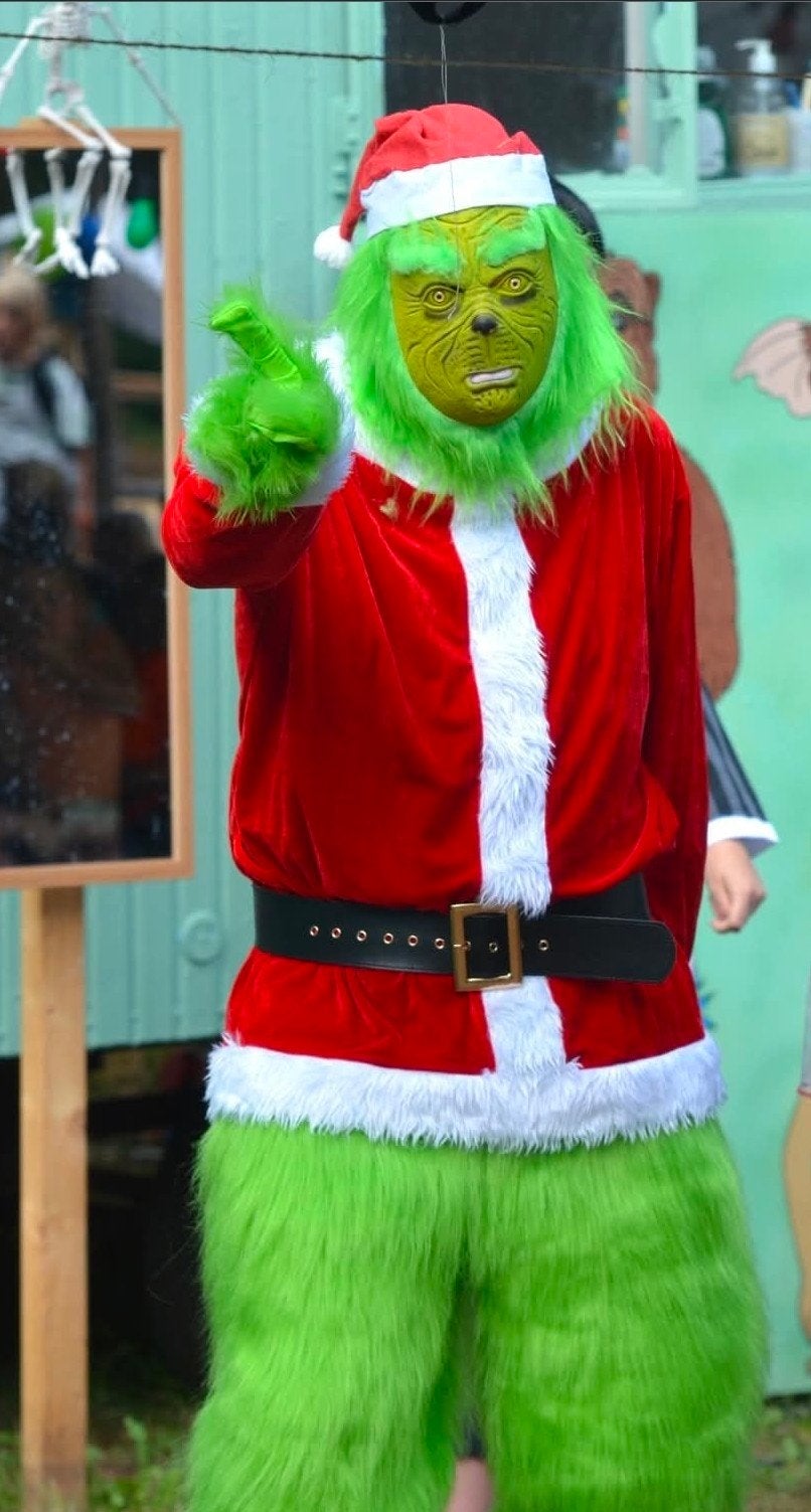 Grinch Kerst Kostuum - Compleet Pak voor Feestdagen, Ophalen of Verzenden, Gebruikt, Kostuum, Overige