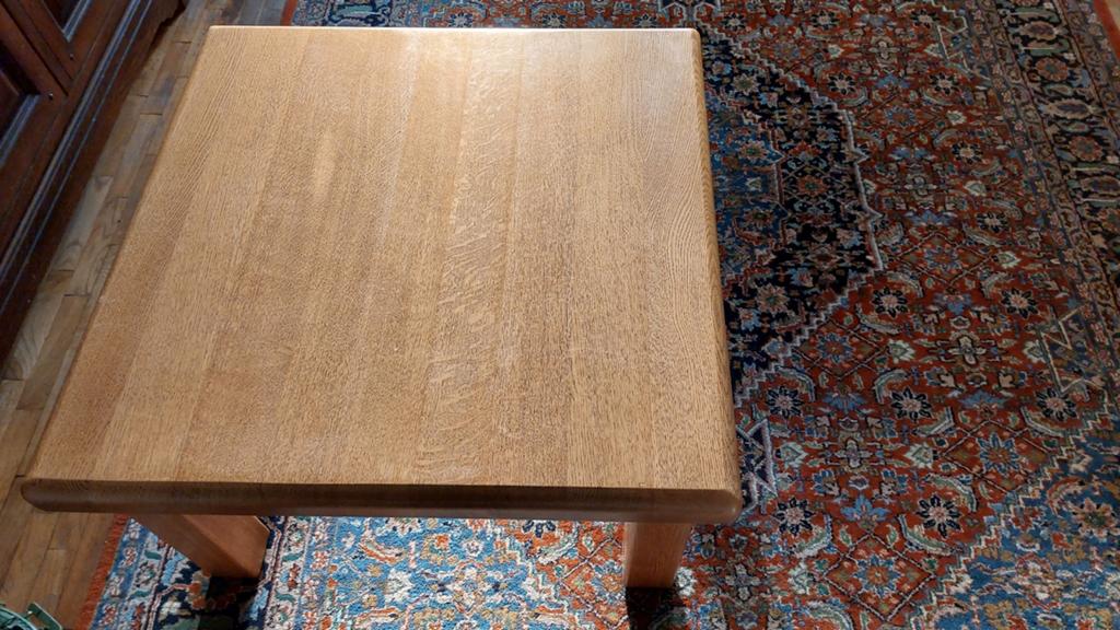 MASSIEF LICHT EIKEN SALONTAFEL 80X80 Gratis!!, 50 tot 100 cm, Vierkant, Minder dan 50 cm, 50 tot 100 cm