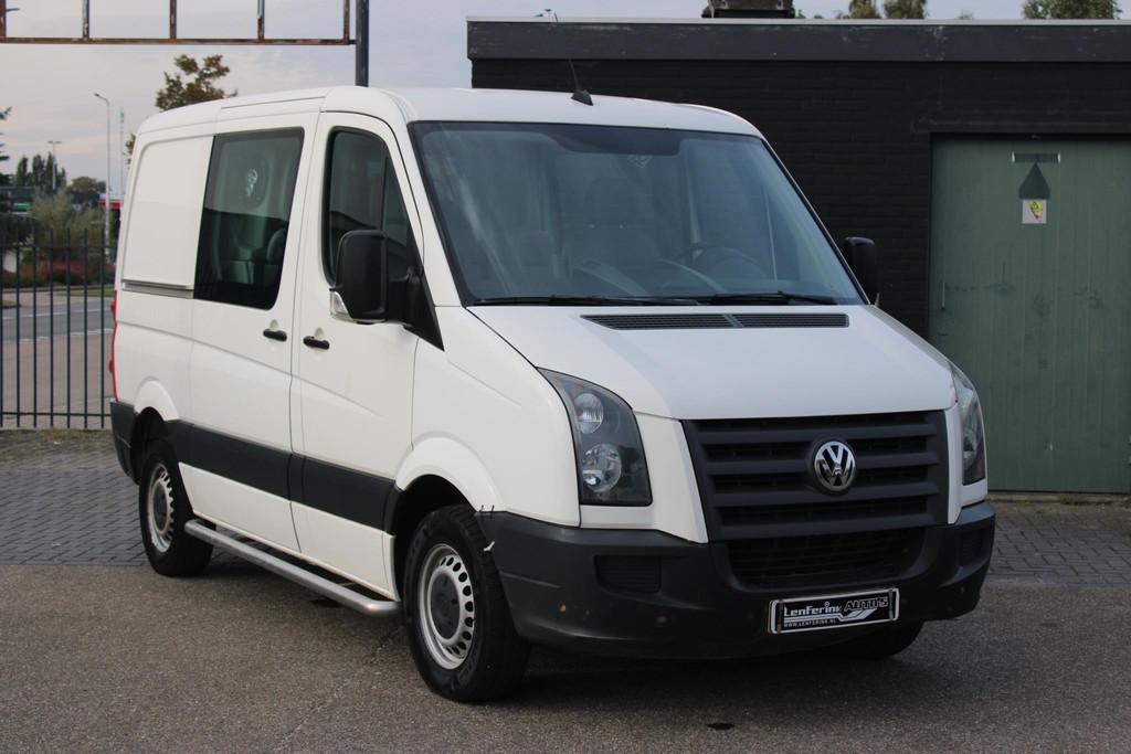 Volkswagen Crafter 2.5 TDI 136 pk Dubbel Cabine L1 Airco, Tr, Auto's, Bestelauto's, 2500 cc, Gebruikt, 2000 kg, Wit