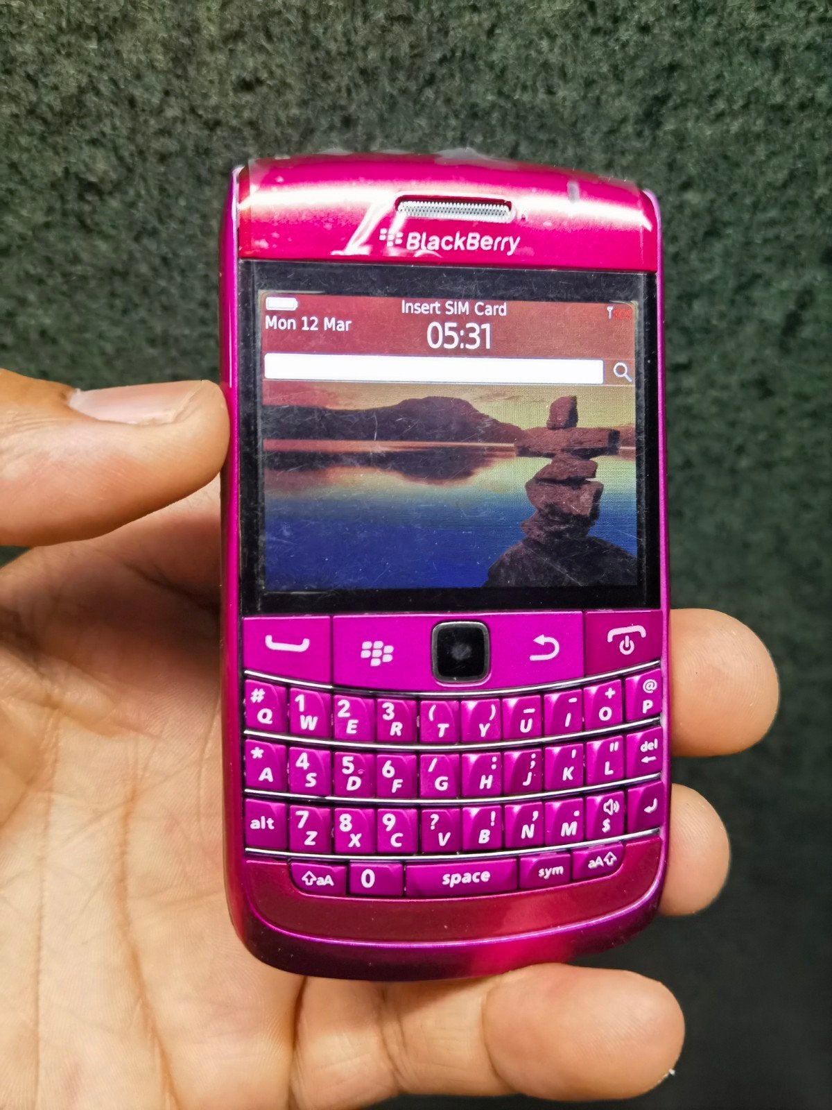 Goedwerkende roze blackberry bold 9780 met, Verzenden, Zo goed als nieuw